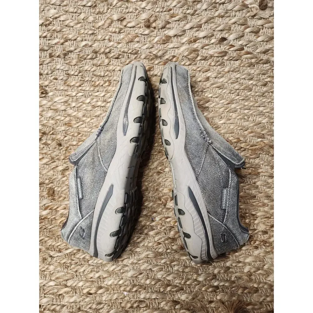Skechers Gray Relaxed Fit Creston Moseco Mens Size 10 Slip-On Comfort Shoes